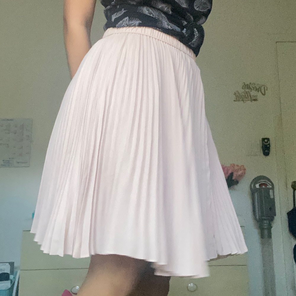 Soft Pink Banana Republic Pleated Skirt